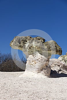 Rock formation The Stone Mushrooms near Beli plast village, Kardzhali Region, Bulgaria