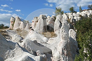 Rock formation Stone Wedding near town of Kardzhali, Bulgaria