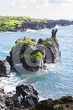 Rock formation at Waianapanapa State Park