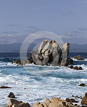 Rock formation and waves