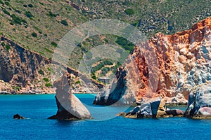 Rock formations in Aegean sea