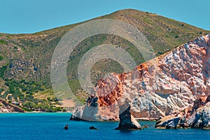 Rock formations in Aegean sea