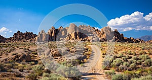 Rock formations Alabama Hills California