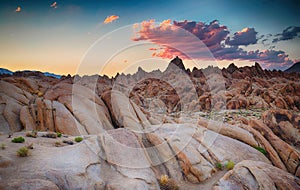 Rock formations Alabama Hills California