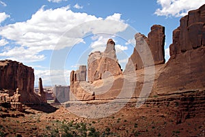 Rock formations, Arches National Park photo