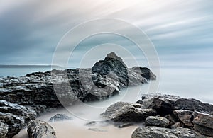 Rock Formations on beach, Carlyon Bay, Cornwall