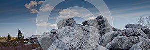 Rock formations at Bear Rocks in Dolly Sods Wilderness Area in Monongahela National Forrest in West