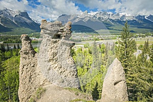 Rock formations in Canmore