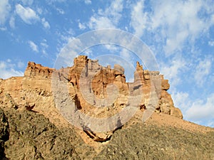 Rock formations in Canyon Charyn (Sharyn) National Park