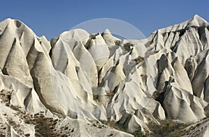 Rock formations in Capadoccia, Turkey