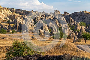 Rock formations in Cappadocia