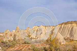 Rock formations of Cappadocia in Love valley, Kapadokya, Turkey