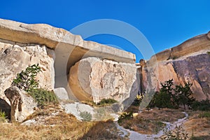 Rock formations in Cappadocia Turkey