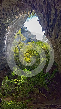 rock formations and caves at PETAR, Alto Ribeira Tourist State Park, in Sao Paulo, Brazil