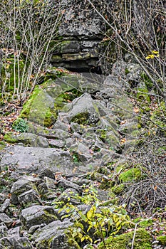 Rock Formations at Cherney Maribel Caves County Park