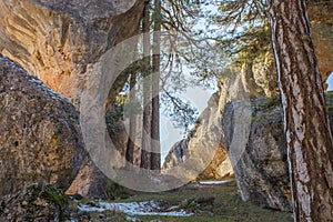 Rock formations at Ciudad Encantada photo