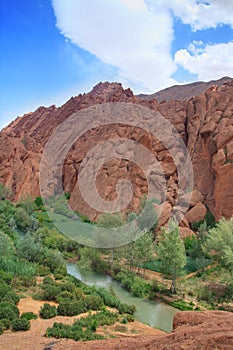 Rock formations in Dades Valley, Morocco