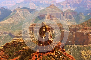 Rock formations in Grand Canyon North Rim