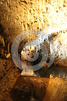 Rock formations in Harrisons cave