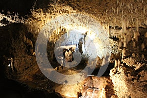 Rock formations in Harrisons cave