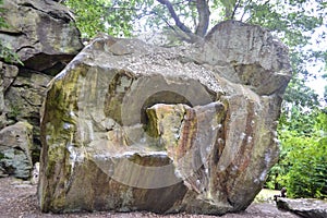 Rock formations at High Rocks, Tunbridge Wells, Kent, UK