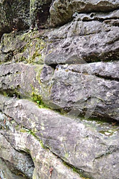 Rock formations at High Rocks, Tunbridge Wells, Kent, UK