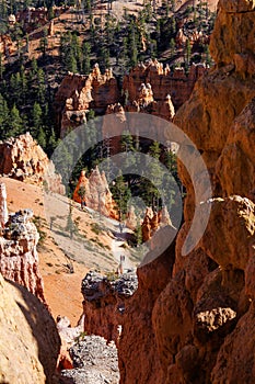 Rock formations and hoodoo’s from Queens Garden Trail