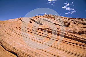 Rock formations in Horseshoe Bend, Arizona