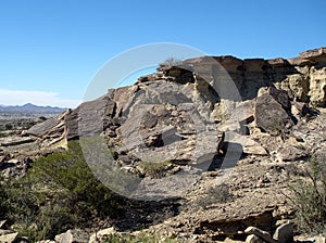 Rock formations at Ischigualasto Provincial Park