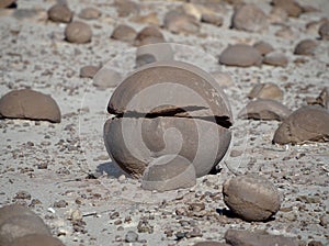 Rock formations at Ischigualasto Provincial Park