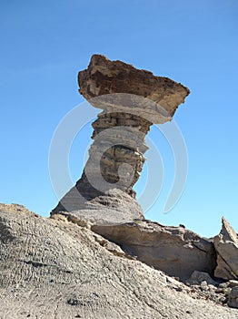 Rock formations at Ischigualasto Provincial Park