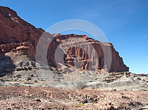 Rock formations at Ischigualasto Provincial Park