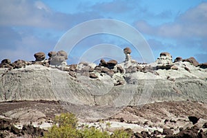 Rock formations Ischigualasto, Valle de la Luna