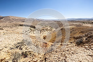 Rock formations in the Israel desert