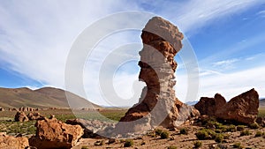 The rock formations of `Italia Perdida` in the Andean highlands of Bolivia