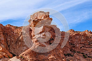 Rock formations of Italia Perdida in the Andean highlands of Bolivia.