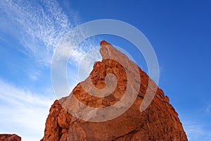 Rock formations of Italia Perdida in the Andean highlands of Bolivia.