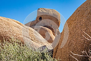 Rock formations in Joshua Tree National Park