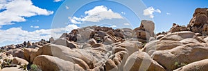 Rock formations in Joshua Tree National Park, south California