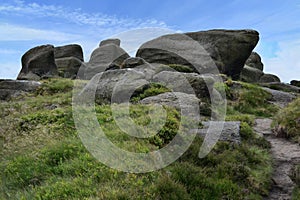 Rock formations on Kinder Scout