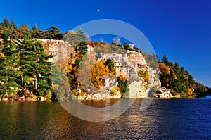 Rock formations at Lake Minnewaska.