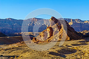 Rock formations and landscape, in Timna desert park