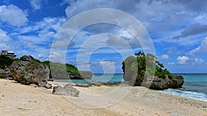 Rock formations at Maeda Flats in Okinawa