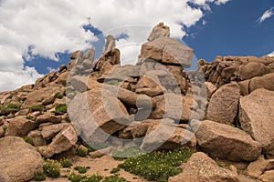 Rock Formations near Pike`s Peak