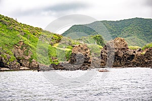 Rock formations Oki Islands, Shimane, Japan, Unesco Global Geopark, Sea of Japan