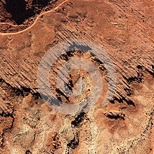 Rock Formations From Overhead