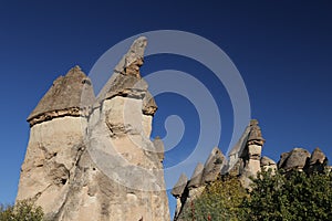 Rock Formations in Pasabag Monks Valley, Cappadocia, Nevsehir, Turkey