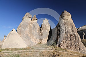 Rock Formations in Pasabag Monks Valley, Cappadocia, Nevsehir, Turkey