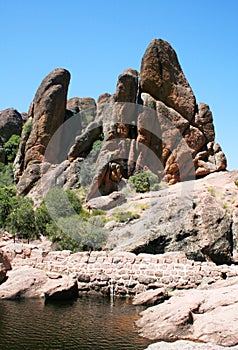 Rock formations at Pinnacles National Park