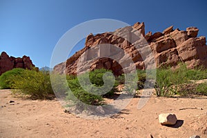 The rock formations of the Quebrada De Las Conchas, Argentina